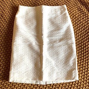 JCREW Size 00 Cream and White Skirt